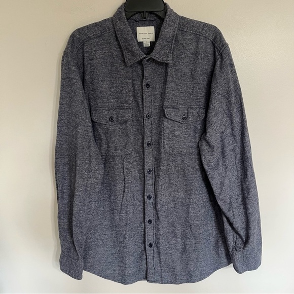 Men’s American Eagle Super Soft Long Sleeve Button Down Medium Weight Size XLT - Picture 1 of 11